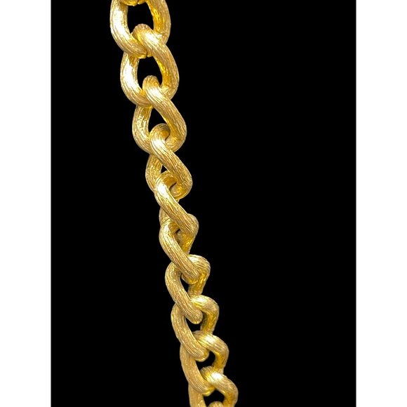 Vintage Gold Tone Chain and Teardrop Tassel MCM Belt/Necklace 36” - Picture 4 of 5